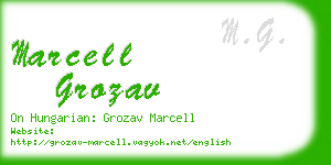 marcell grozav business card